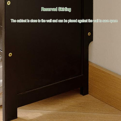 Farmhouse Slim Shoe Storage Cabinet