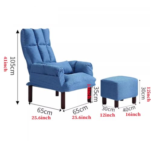 Mid-Century Modern Accent Chair & Ottoman