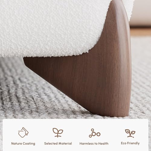 Bouclé Platform Bed Set with Smart Nightstands