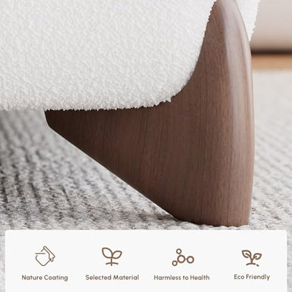 Bouclé Platform Bed Set with Smart Nightstands