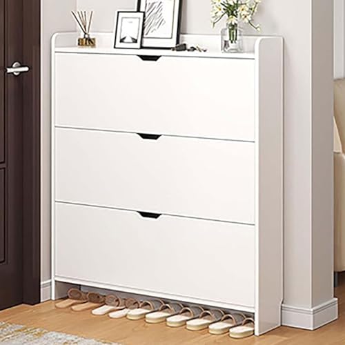 Farmhouse Shoe Storage Cabinet with Drawer