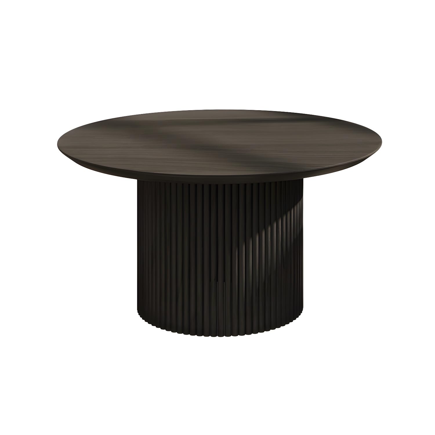 Modern Round Solid Wood Coffee Table