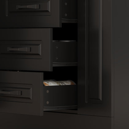 Kitchen Island with Storage & Power Outlet