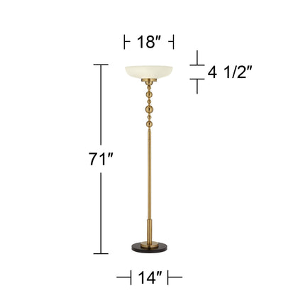 Summit 71" Warm Gold Torchiere Floor Lamp