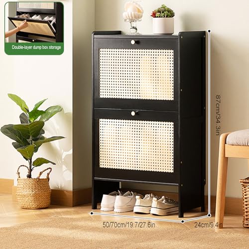 Farmhouse Slim Shoe Storage Cabinet