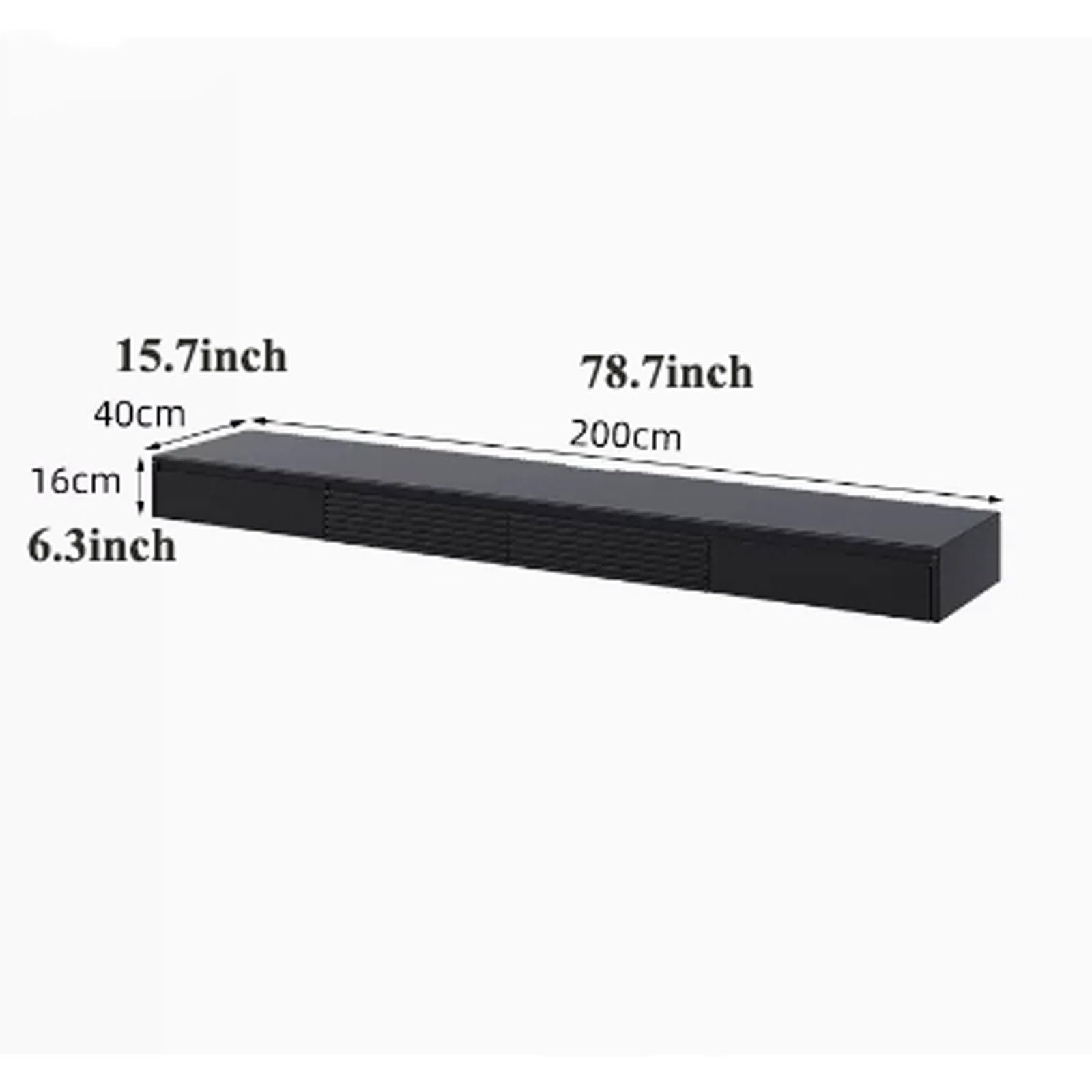 Floating TV Stand with LED Lighting