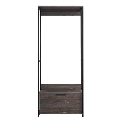 Solid Wood Walk-In Closet System