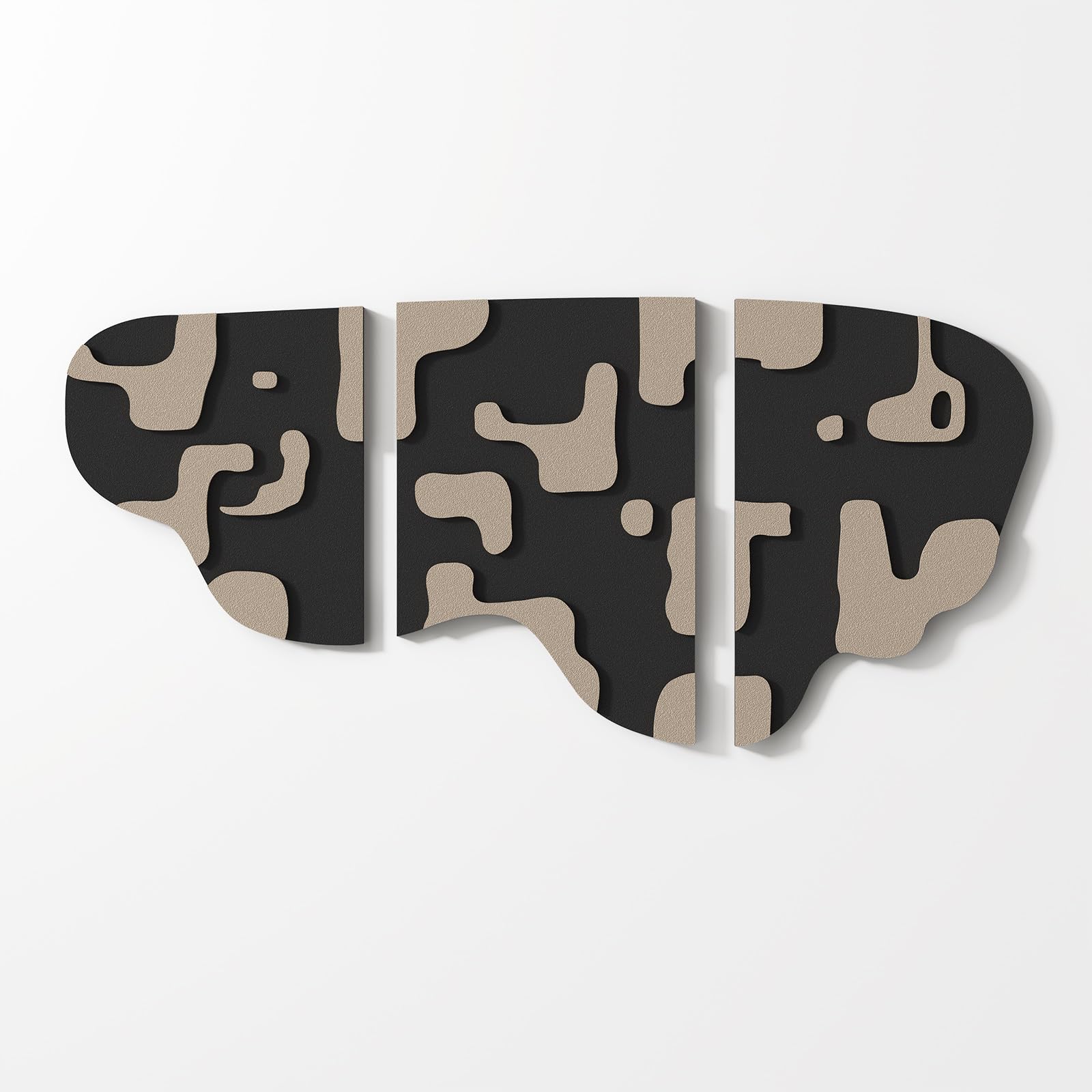 3-Piece Textured Abstract Wall Art Set