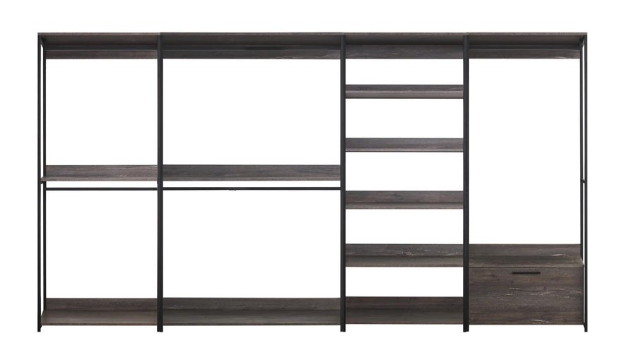 Solid Wood Walk-In Closet System