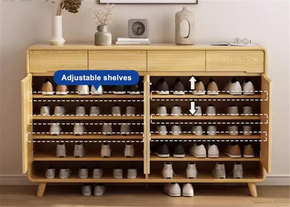Shoe Storage Cabinet with Drawers
