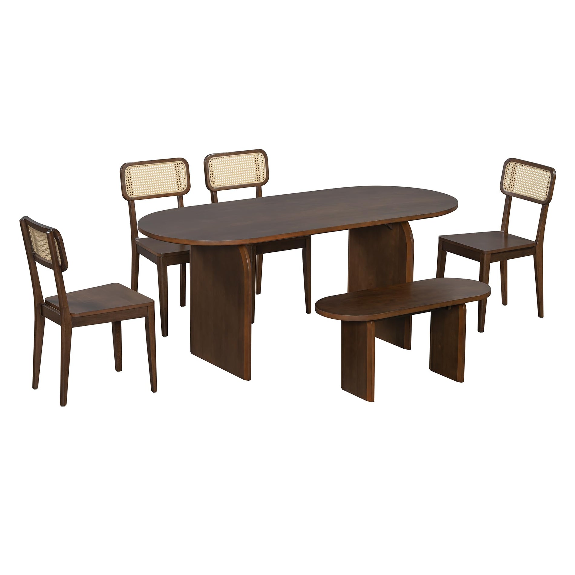 Merax 6 Pieces Modern Dining Set for 6