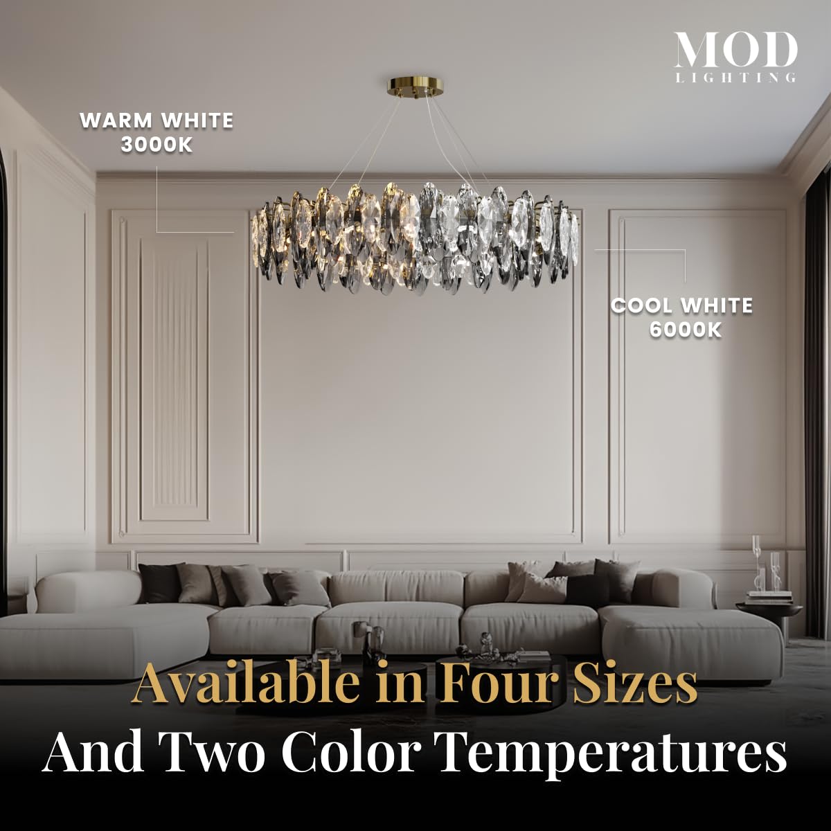 Modern Crystal Chandelier Pendant Light