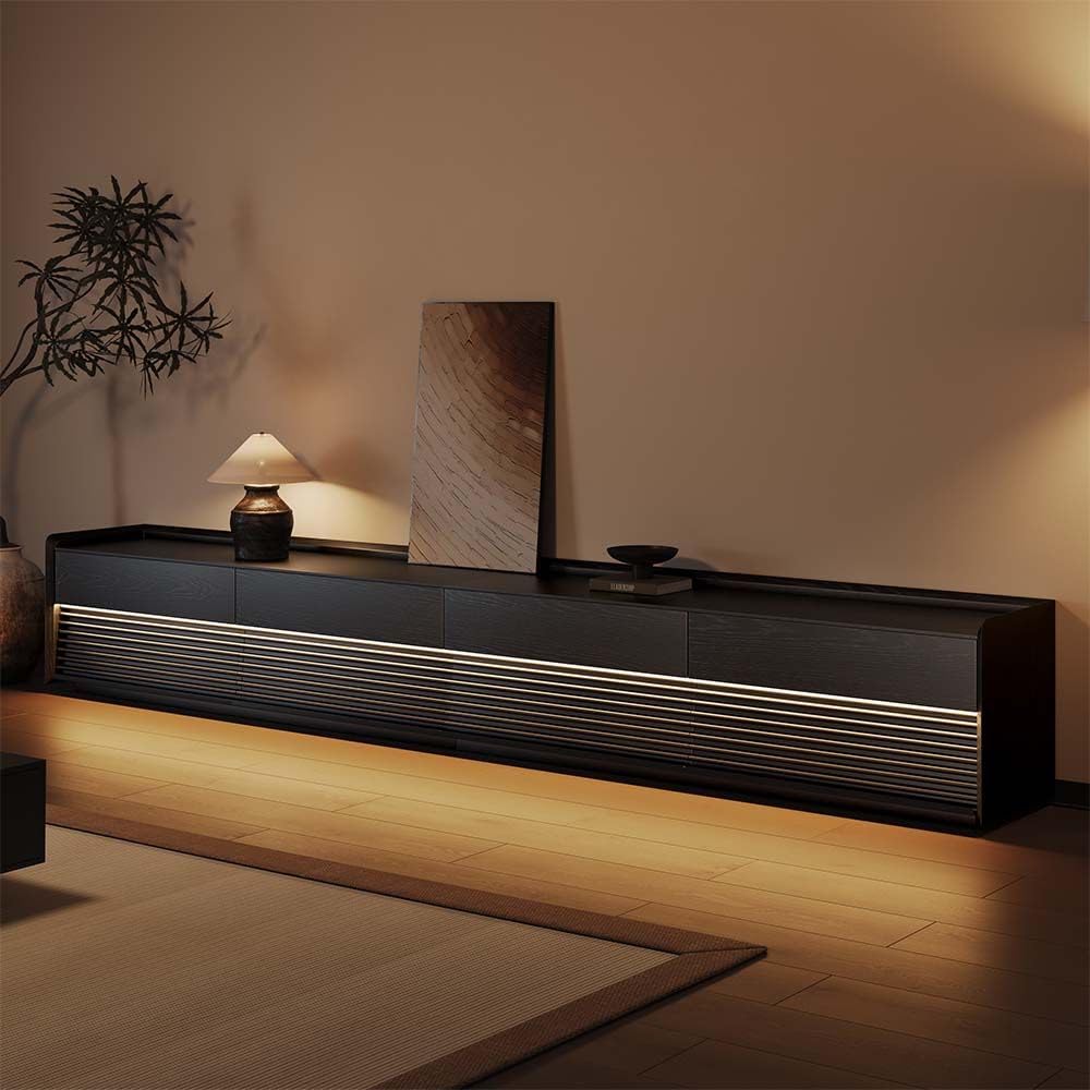 POVISON Fully-Assembled Mid Century Modern TV Stand