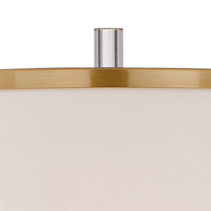 Cadence 62" Satin Brass Crystal Floor Lamp