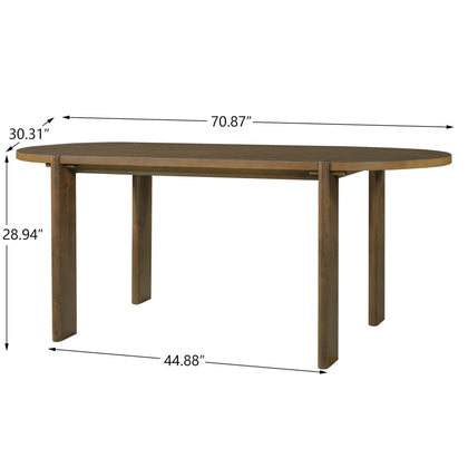7-Piece Solid Wood Dining Table Set