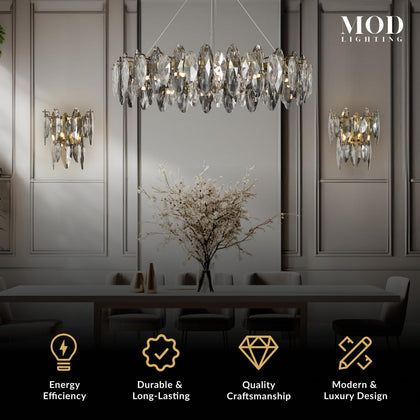 Modern Crystal Chandelier Pendant Light