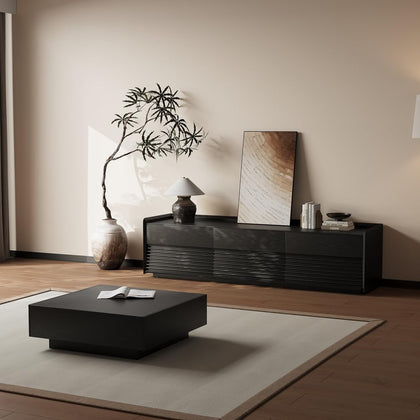 POVISON Fully-Assembled Mid Century Modern TV Stand