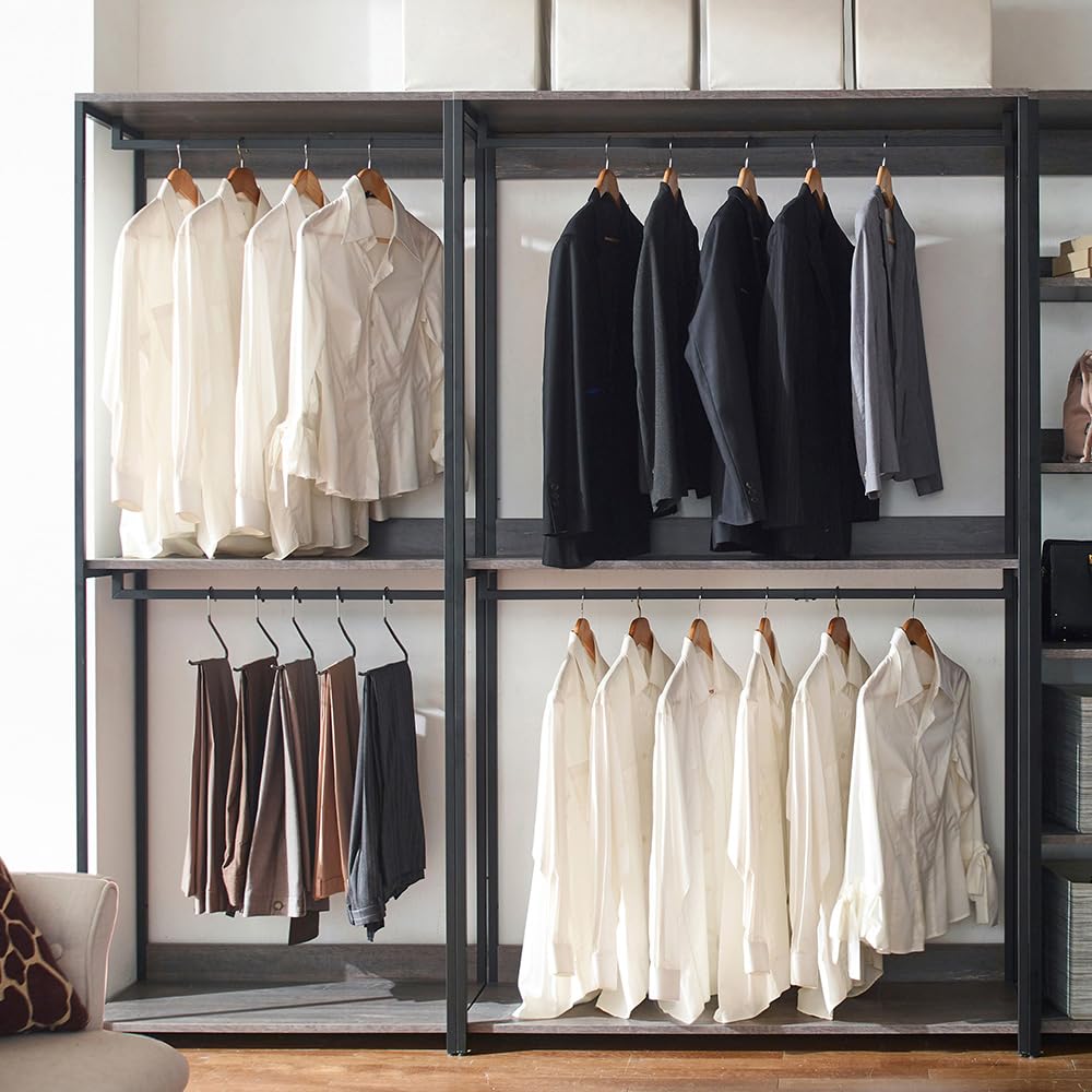 Solid Wood Walk-In Closet System