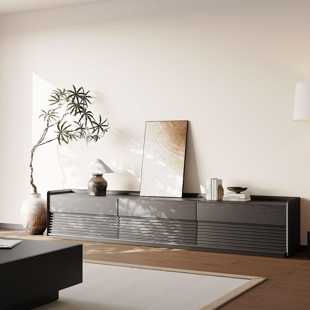 POVISON Fully-Assembled Mid Century Modern TV Stand