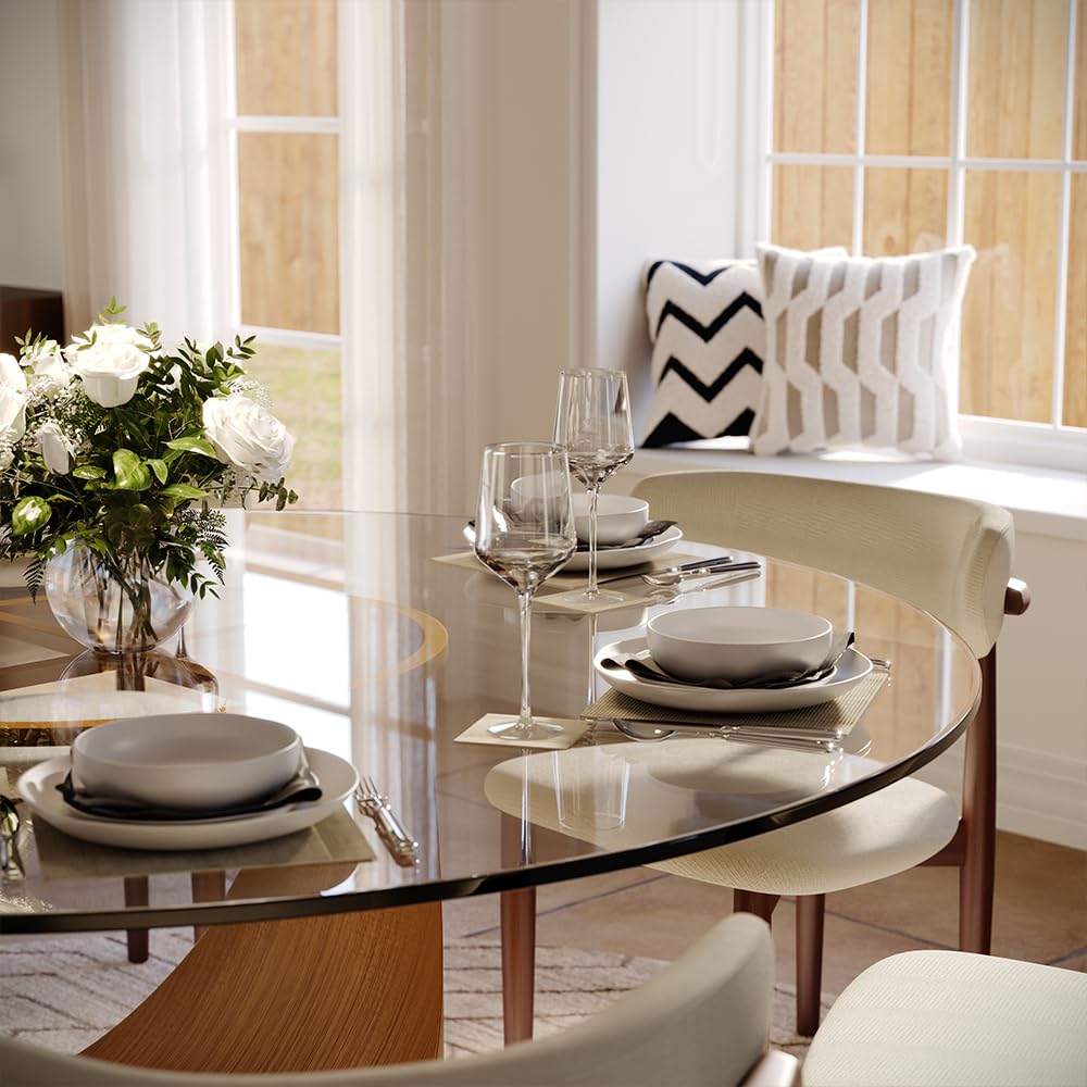 POVISON Modern Dining Table Sintered Stone Tabletop