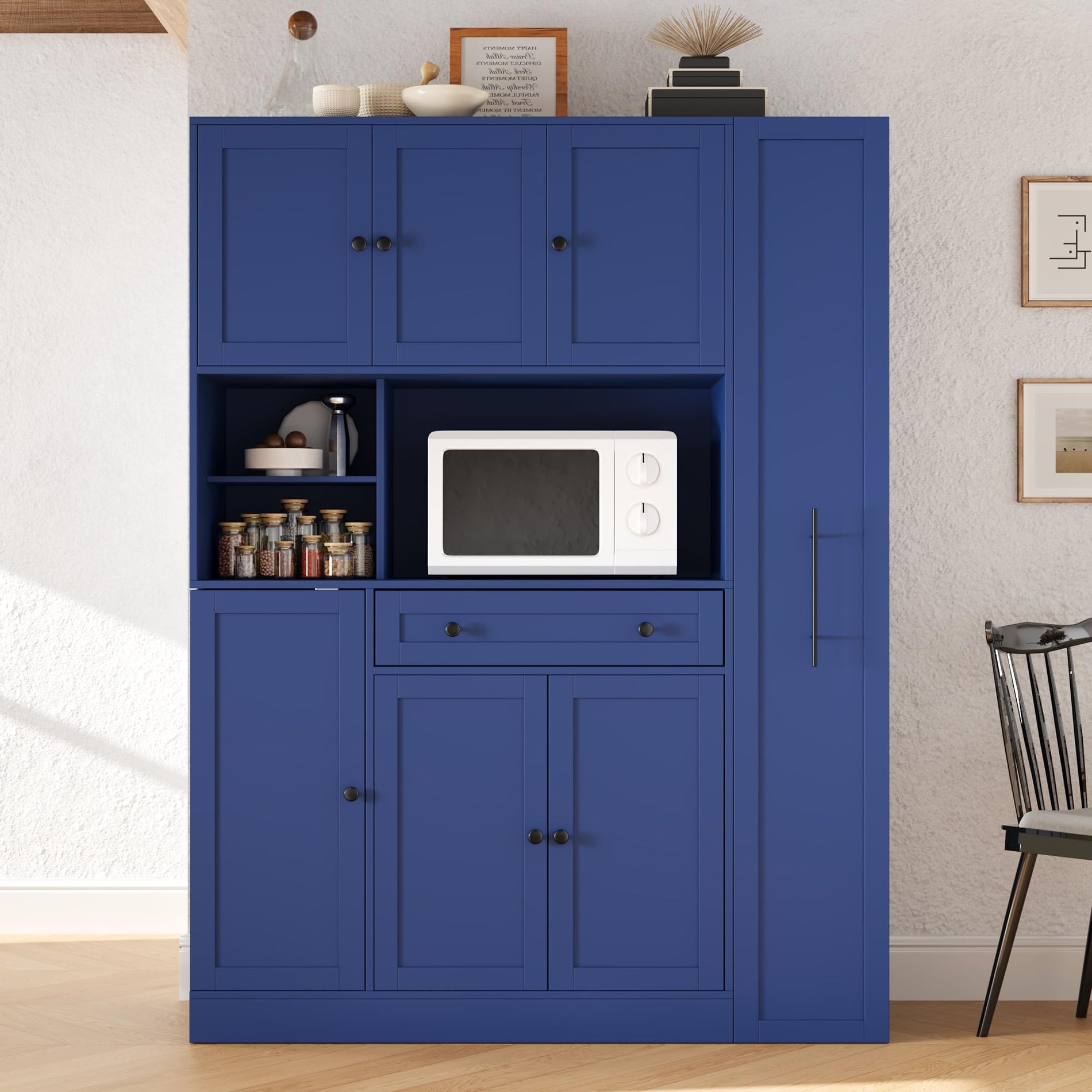 Merax Merax 70'' Tall Traditional Freestanding Buffet with Hutch