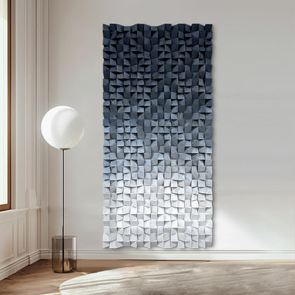 LIUZEYUE Wooden block symphony, modern minimalist wall decoration