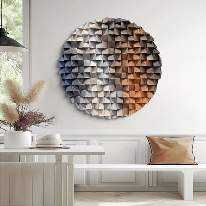 LIUZEYUE Wooden block symphony, modern minimalist wall decoration