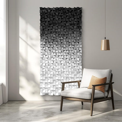 LIUZEYUE Wooden block symphony, modern minimalist wall decoration