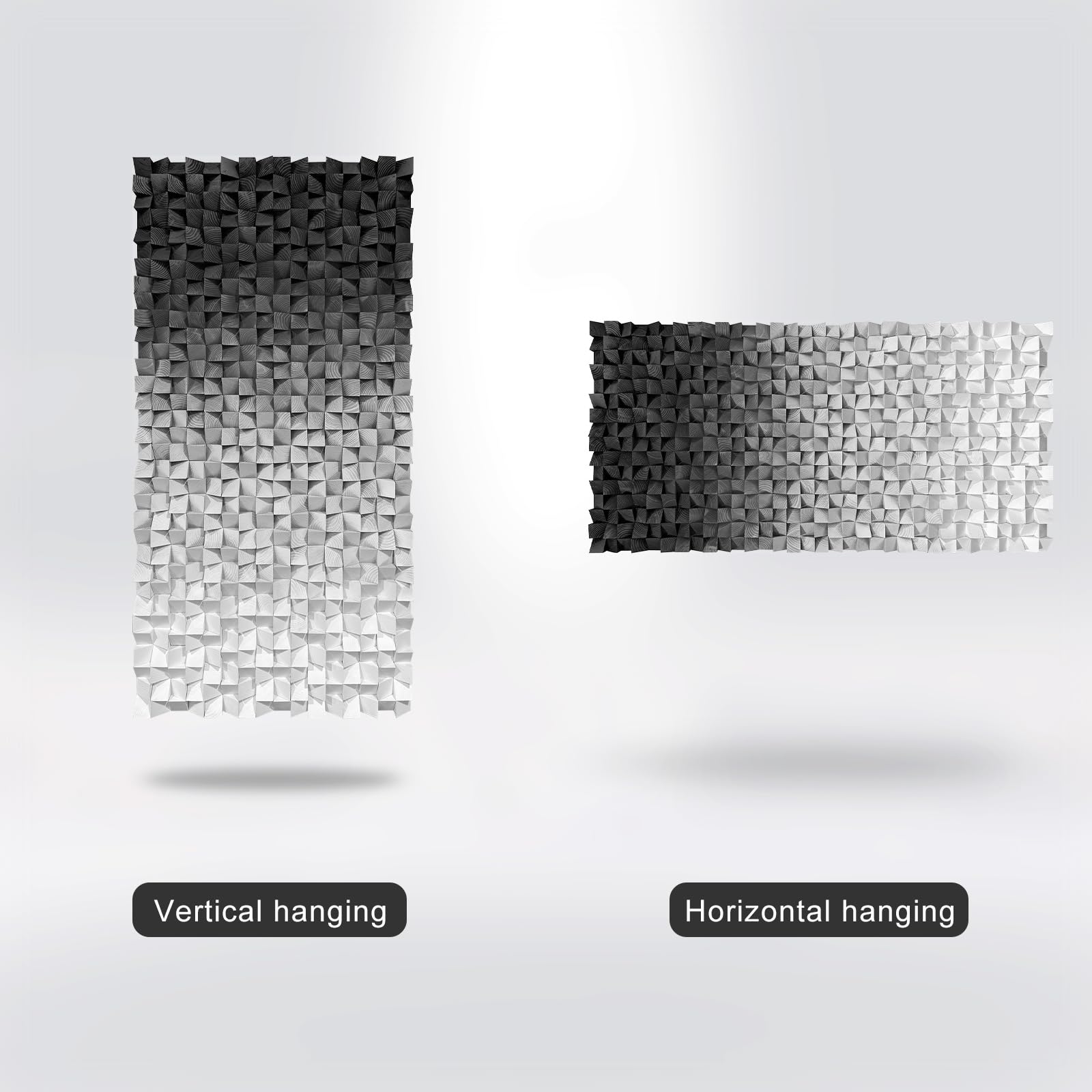 LIUZEYUE Wooden block symphony, modern minimalist wall decoration