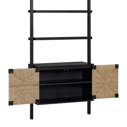 TV Stand with Shelves & Storage Cabinet