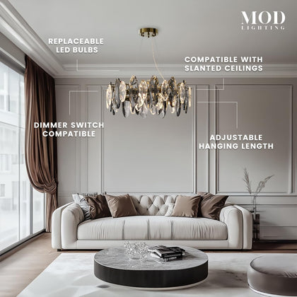 Modern Crystal Chandelier Pendant Light