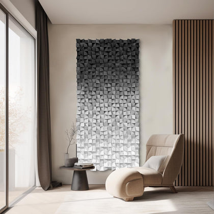LIUZEYUE Wooden block symphony, modern minimalist wall decoration