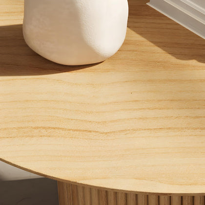 Modern Round Solid Wood Coffee Table