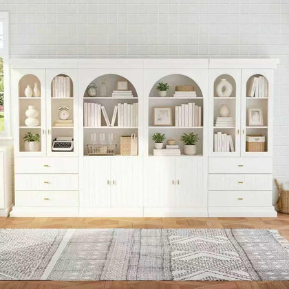 Lynsunix 71" Modern Tall Bookcase, Display and Storage Cabinet-PO(260409)