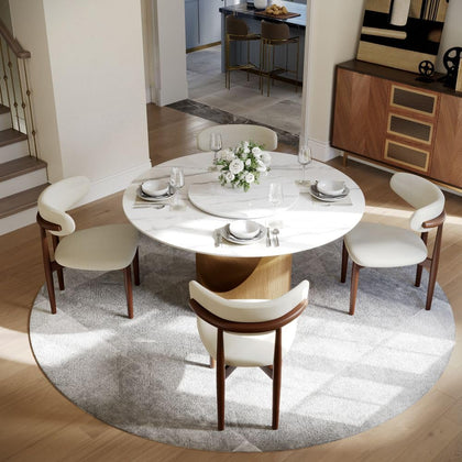 POVISON Modern Dining Table Sintered Stone Tabletop