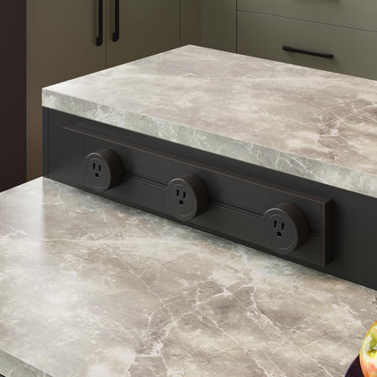 Kitchen Island with Storage & Power Outlet