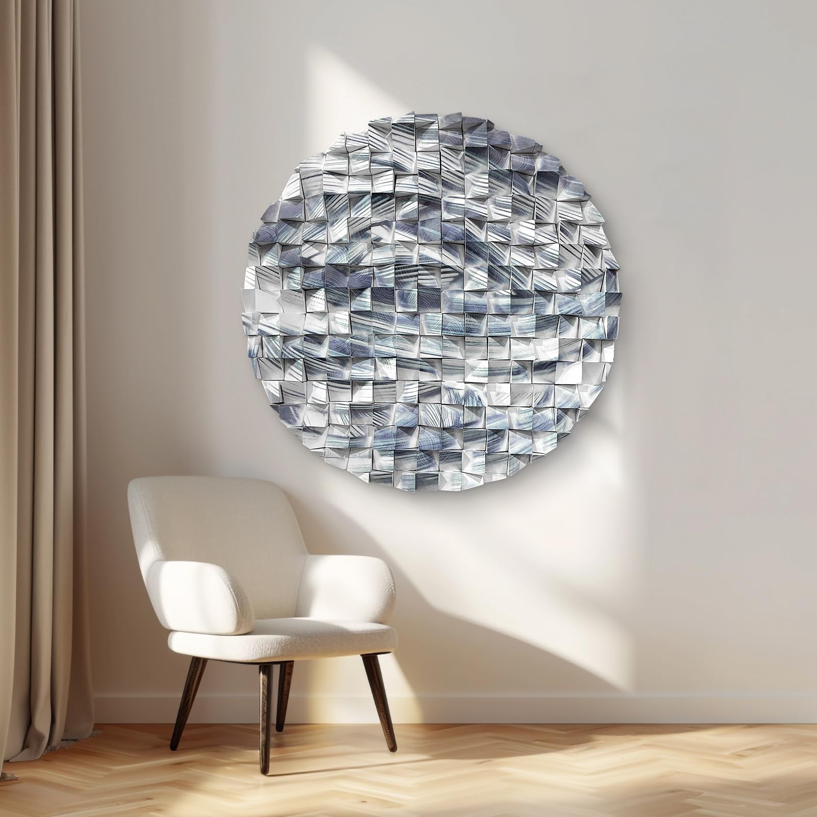 LIUZEYUE Wooden block symphony, modern minimalist wall decoration