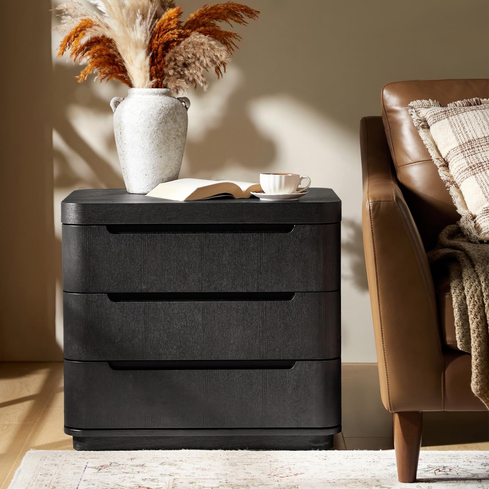Nightstand with Charging Station & Hidden Compartment