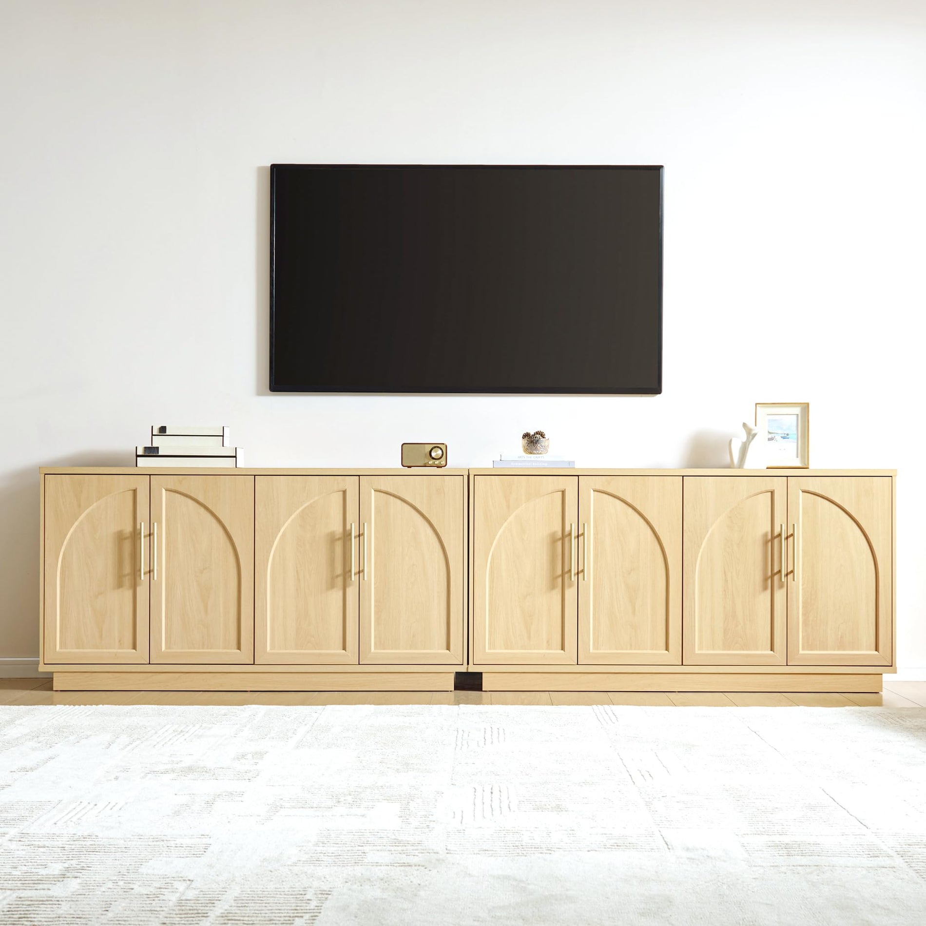 Modern Arched Sideboard Cabinet with Storage