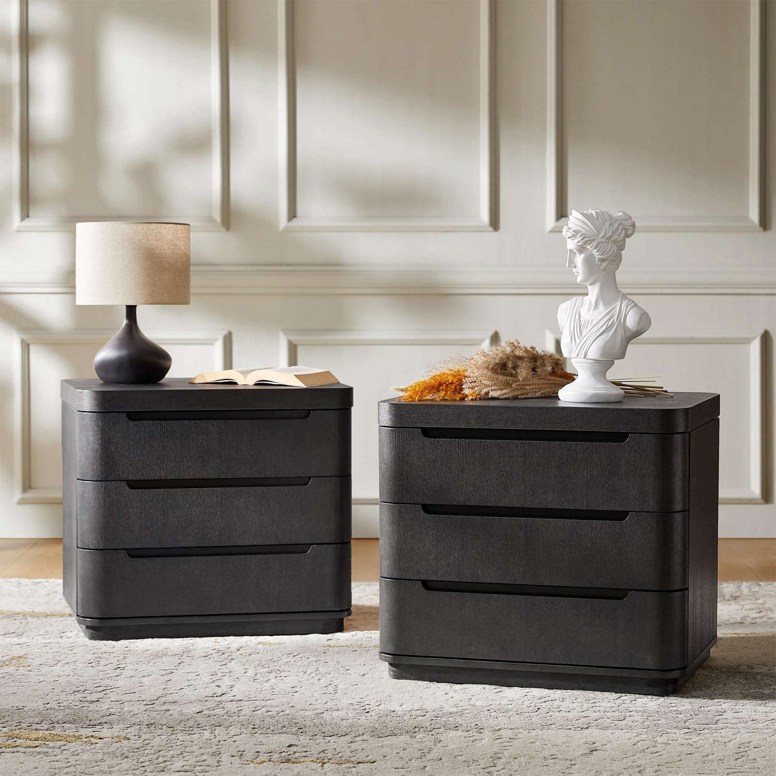 Nightstand with Charging Station & Hidden Compartment