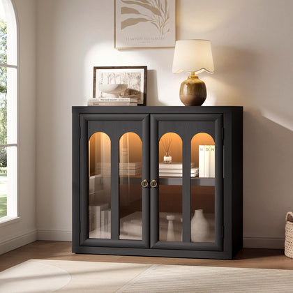 Modern Arched Sideboard Cabinet with Storage