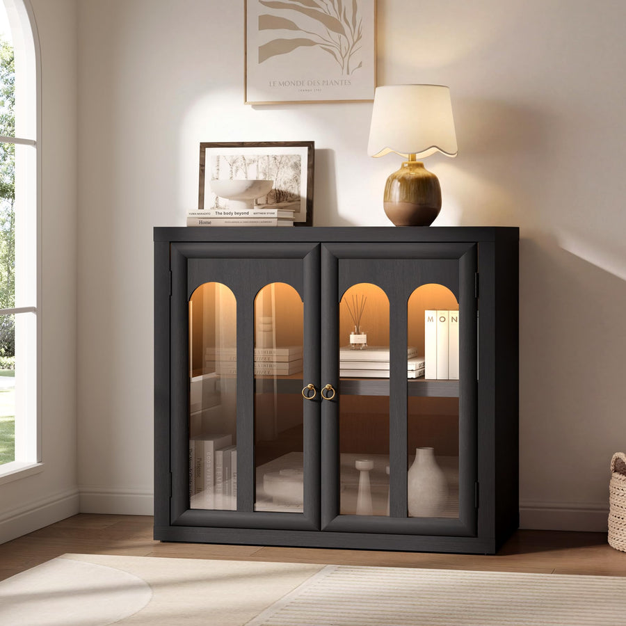 Modern Arched Sideboard Cabinet with Storage