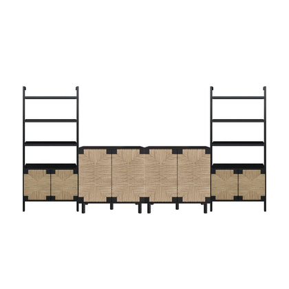 TV Stand with Shelves & Storage Cabinet