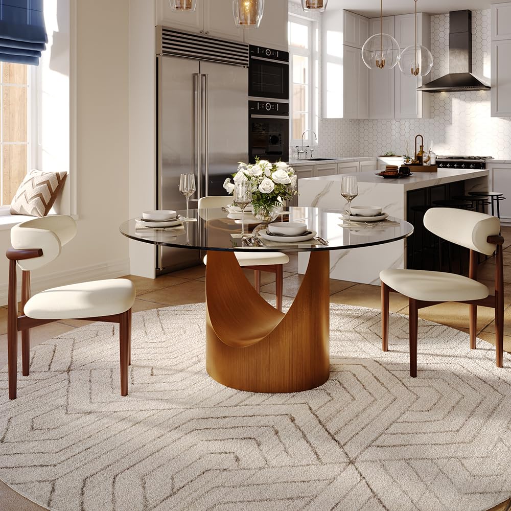 POVISON Modern Dining Table Sintered Stone Tabletop