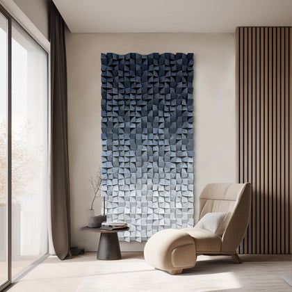 LIUZEYUE Wooden block symphony, modern minimalist wall decoration