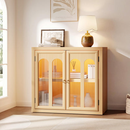 Modern Arched Sideboard Cabinet with Storage