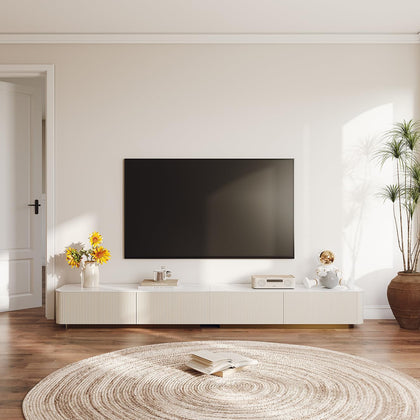 FHKJ Modern TV Stand for Living Room, Modular Entertainment Center