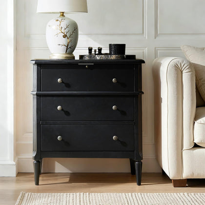 End Table with Charging Station & Hidden Drawer