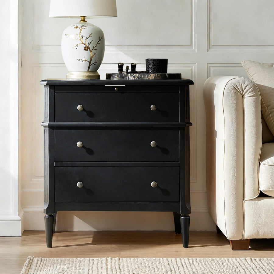 End Table with Charging Station & Hidden Drawer