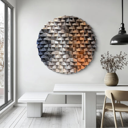 LIUZEYUE Wooden block symphony, modern minimalist wall decoration